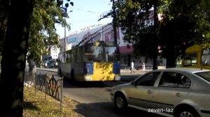 Черкасский троллейбус- Новая автоматическая стрелка, 1 часть 05.07.2013