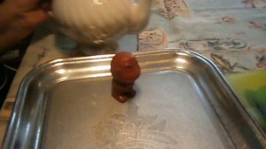 Глиняный писающий мальчик.