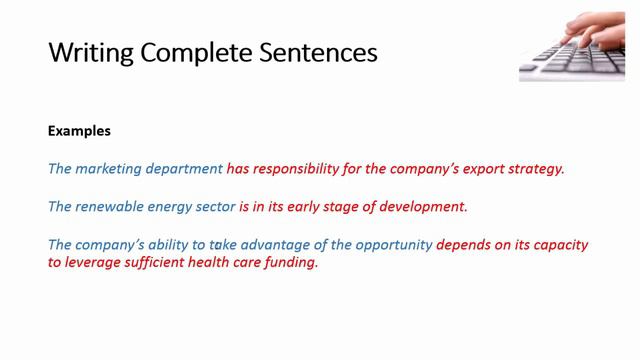Writing Complete Sentences смотреть онлайн