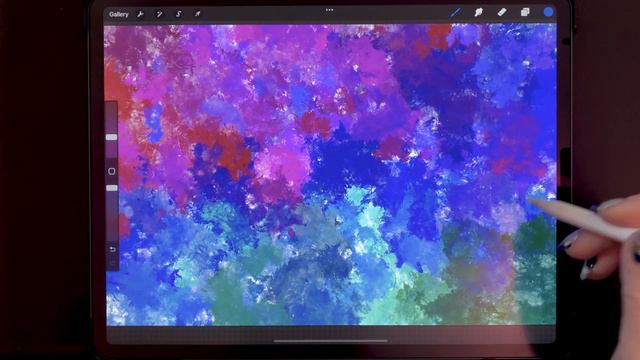Acrylic Pour Brushes for Procreate | Basic Swipe with Cells Fluid Artwork in Procreate смотреть онлайн