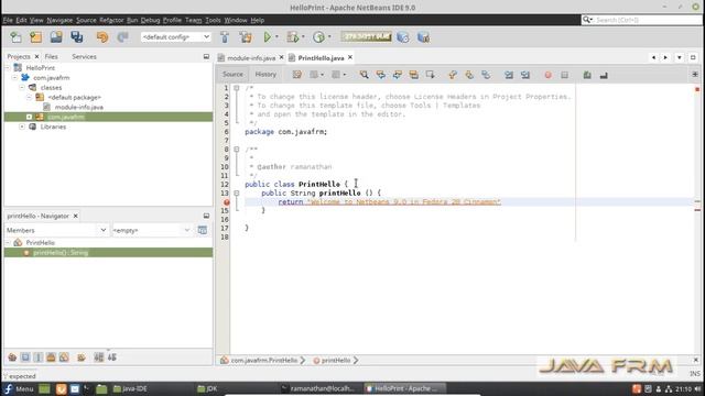 Apache NetBeans IDE 9.0 Installation on Fedora 28 Cinnamon and Modular Programming using JDK 9/10 смотреть онлайн