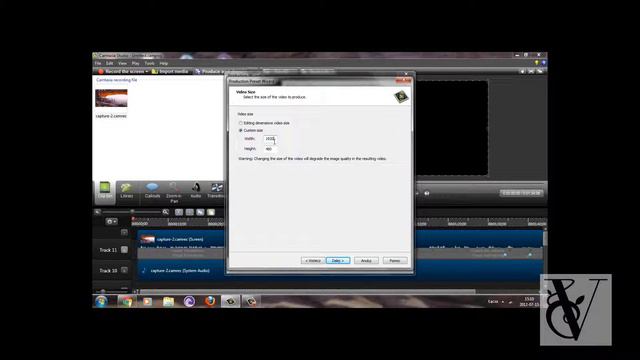 VeSp3r Grafik #001 Jak skonfigurować Camtasia Studio 8 dla YouTube HD смотреть онлайн