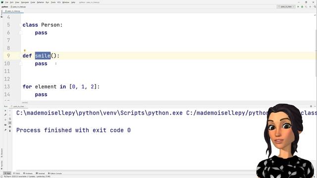 Pass statement in Python смотреть онлайн