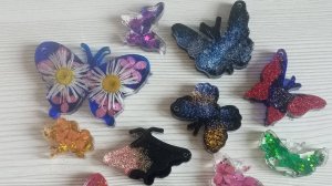 Как залить эпоксидной смолой молд маленькие бабочки с сухоцветами. Как сделать рельефную поверхность