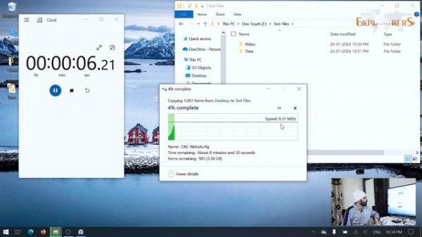 5 TB Seagate One Touch with Password external HDD | STKZ5000400 | Speed Test | Ameha Explorers