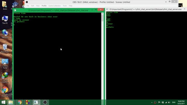 Simple chat console application : TCP : SFML : CPP смотреть онлайн