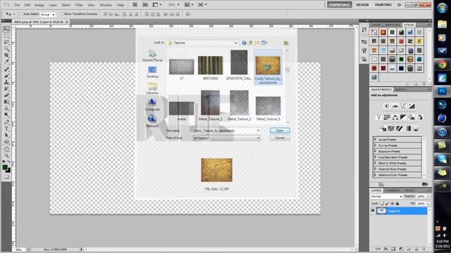 How To Put Textures On Text | Photoshop Tutorial смотреть онлайн