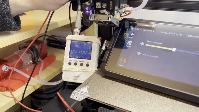 Ender 3 S1 PRO short circuit part cooling fan and frequency using Sonic Pad смотреть онлайн