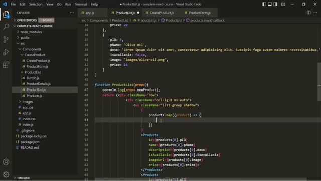 #31 Rendering List in React | working with React events | A Complete React Course смотреть онлайн