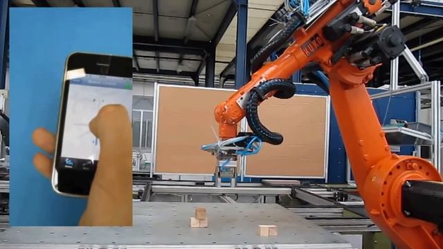 Простое управление роботом KUKA с помощью мобильного телефона смотреть онлайн