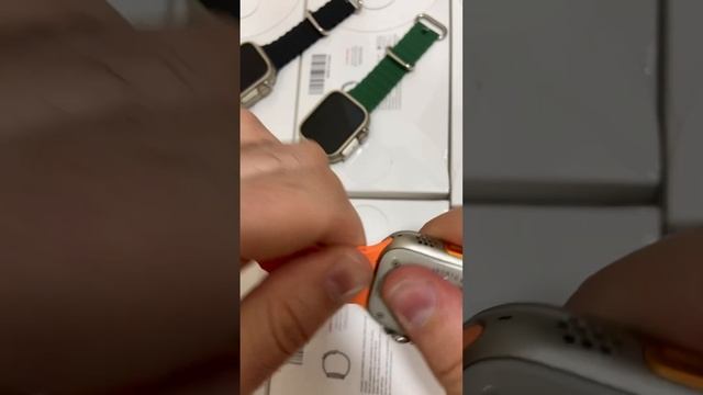 Apple Watch 8 ultra с фиксаторами смарт часы 8 ультра умные часы ультра оранжевые зеленые черные смотреть онлайн