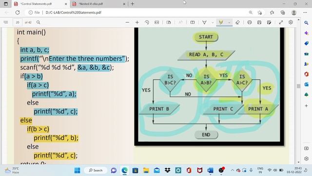 Finding Largest number using nested if-else смотреть онлайн