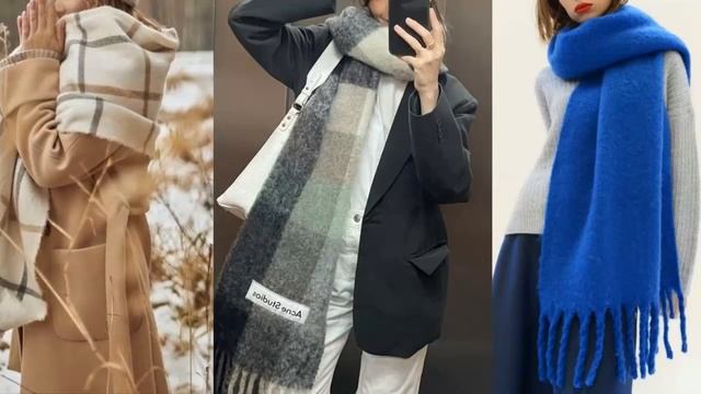 МОДНЫЕ ШАРФЫ 2023 / ИДЕИ С ЧЕМ НОСИТЬ ШАРФ ЖЕНЩИНАМ ЗА 50