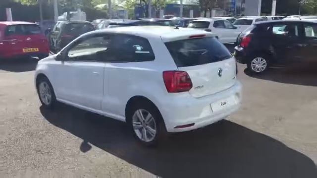 Volkswagen Polo Match Edition 1.0 60PS 3dr in Pure White @ Crewe VW смотреть онлайн