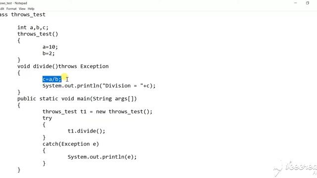Exception Handling in JAVA смотреть онлайн