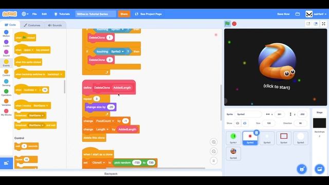 Scratch Tutorial: Slither.io in Scratch! (Part 12 - Review) смотреть онлайн