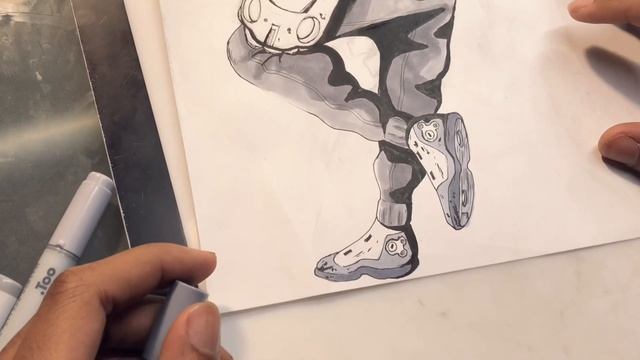 Draw With Me | Sketch and Digital Screen Toning ￼(No Talking)￼ смотреть онлайн