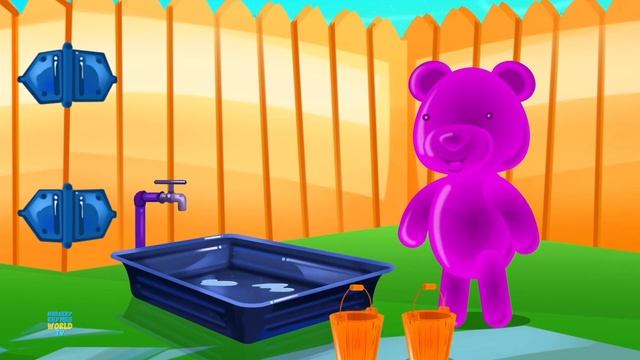 Five Little Jelly Bears, Counting Song And Cartoon Videos For Kids