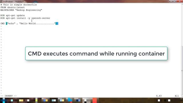 Cerete First Docker Image using Dockerfile смотреть онлайн