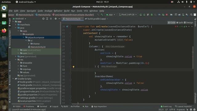 Tutorial Jetpack Compose Android - Snackbar & SnackbarHost - Part 11 смотреть онлайн