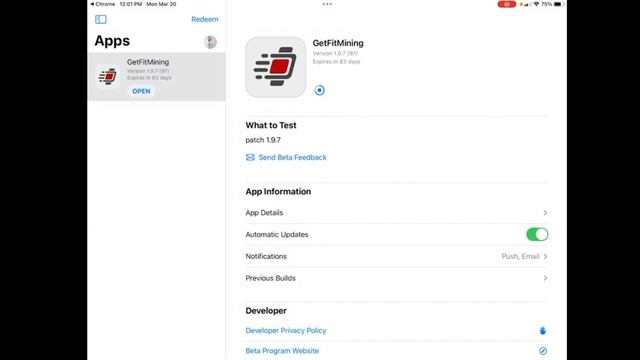 How To Install TestFlight And Download GetFit Mining For IOS Smart Phones