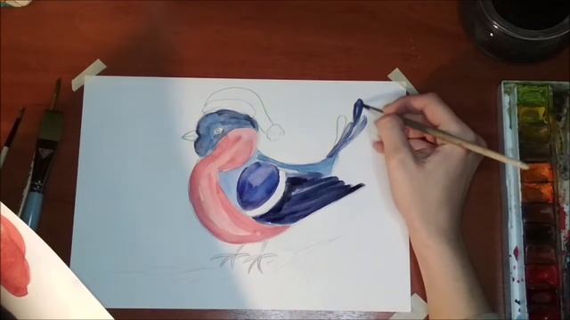 МАСТЕР-КЛАСС "РИСОВАНИЕ СНЕГИРЯ" Преподаватель - Мурашова А. В. смотреть онлайн