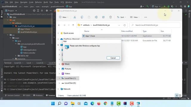 How To Use JPackage to Create an exe and msi Installer for JavaFX 17 App on Windows 11 x64 1-2 смотреть онлайн