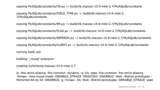 Django : Can't install python mysql library on Mac Mavericks смотреть онлайн
