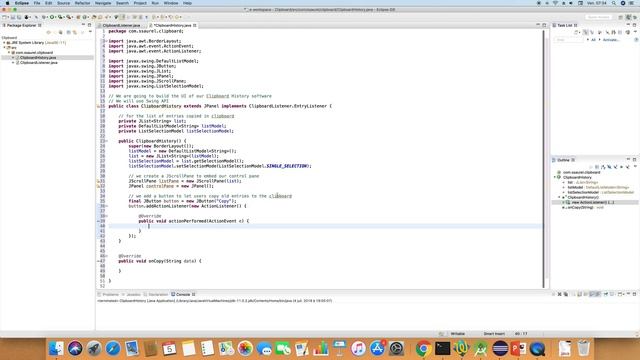 Creating a Clipboard History Application in Java with Swing смотреть онлайн