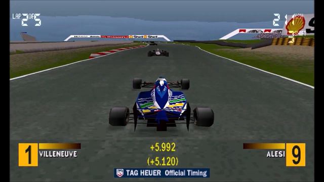 F1 97 ps1 gameplay: Magny-Cours - Jean Alesi смотреть онлайн