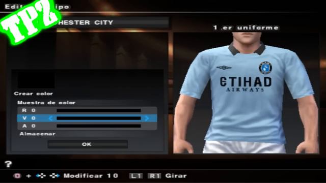 Crear Equipacion Manchester City | PES ps2 | Marzo 2013 смотреть онлайн
