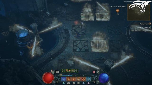 DIABLO 4: SEASON OF THE CONSTRUCT - VAULT OF STONE, WORLD TIER IV SOLO RUN !!! смотреть онлайн