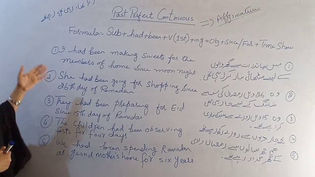 Past Perfect Continuous Tense(Affirmative And Negative Sentences) With Easy Urdu Examples смотреть онлайн