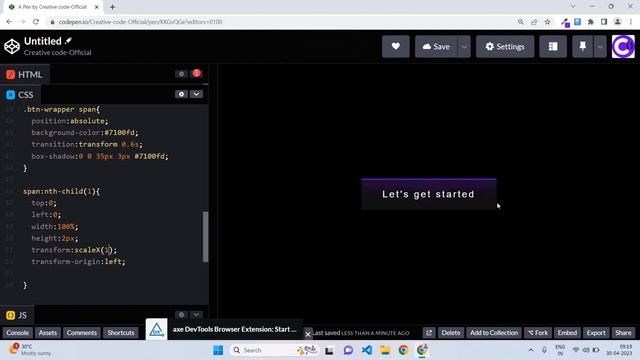 CSS Button Hover Effect | How to Create a Stunning Button Hover Animation with HTML and CSS #css смотреть онлайн