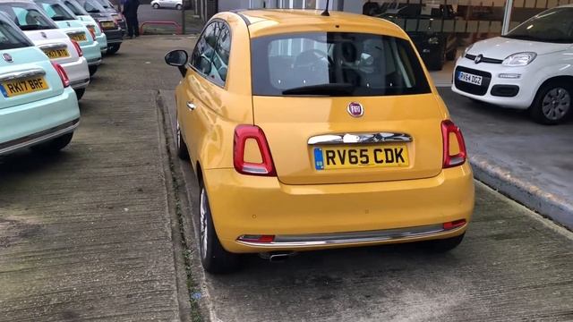 FIAT 500 1.2 LOUNGE YELLOW RV66CDK смотреть онлайн
