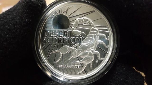 Монета : Desert Scorpion / Пустынный скорпион 2022 1Oz Ag 999 смотреть онлайн