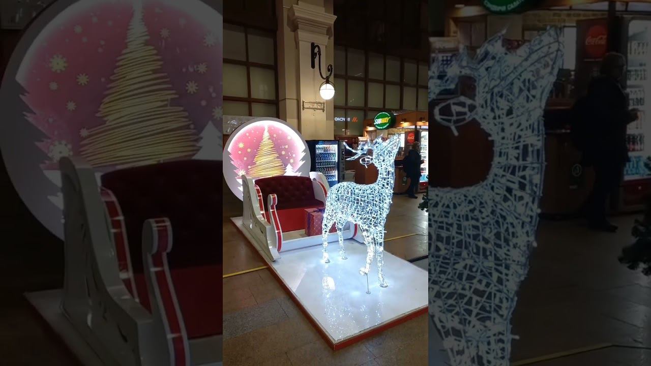 Новогодняя фотозона на Балтийском вокзале #новыйгод #ржд #фотозона #санктпетербург смотреть онлайн