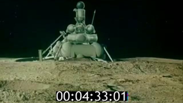 Luna 16 RUSSA, Apresenta Um Céu Estrelado Na Lua - 1970