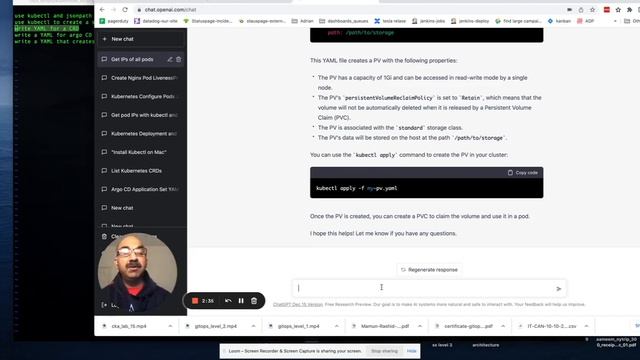 ChatGPT does kubernetes very well! It helps tremendously with CKAD and CKA exam preps! YAML kubectl смотреть онлайн