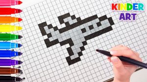 Самолет - Рисунок по клеточкам