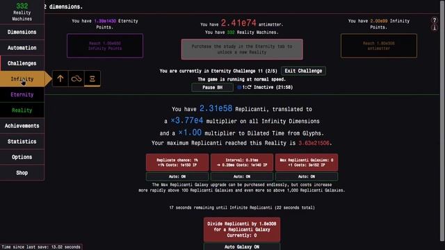 Antimatter Dimensions Reality Update Episode 49: PASSIVE PATH IS GOOD NOW?!! смотреть онлайн