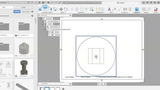 Fusion 360 - Creating a Drawing with Multiple Drawing Sheets in Fusion 360 смотреть онлайн