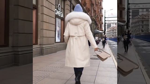 2021 женское длинное пуховое хлопковое пальто зимнее толстое модное темпераментное плюс бархатная смотреть онлайн