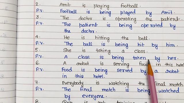 Change the Voice from Active to Passive with examples(Present Continuous Tense) смотреть онлайн