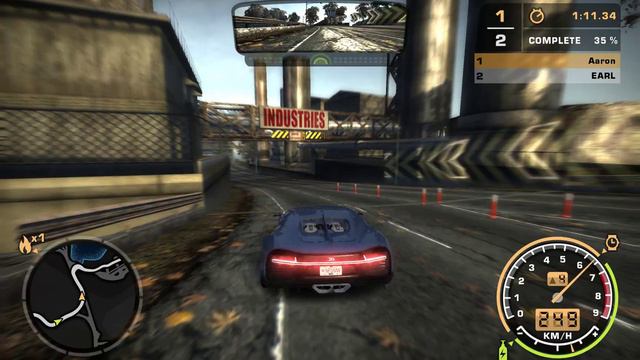 [NFSMW Redux 2022]Bugatti Chiron vs Blacklist Racers #9 Earl смотреть онлайн