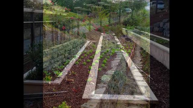 Огород на склоне, делаем грядки на склоне