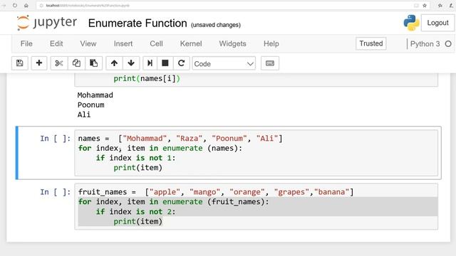 Fundamentals of Python:Lesson 19: Enumerate Function:Urdu/Hindi смотреть онлайн