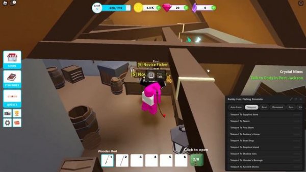 Fishing Simulator GUI Script | Auto Kill Sharks, Auto Fish & MORE!