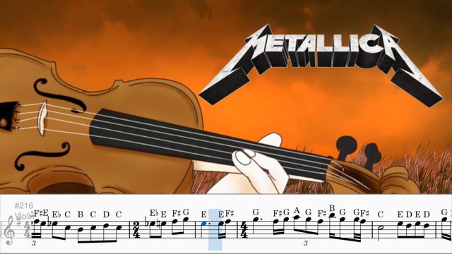 Metallica - Master Of Puppets Violin Sheet