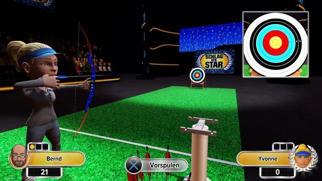 Schlag den Star - Das Spiel PS4 Bogenschießen Sieg смотреть онлайн